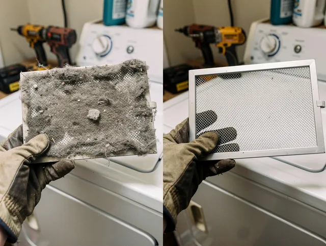 Professional lint trap cleaning by Bloomfield Dryer Vent Cleaning in Bloomfield