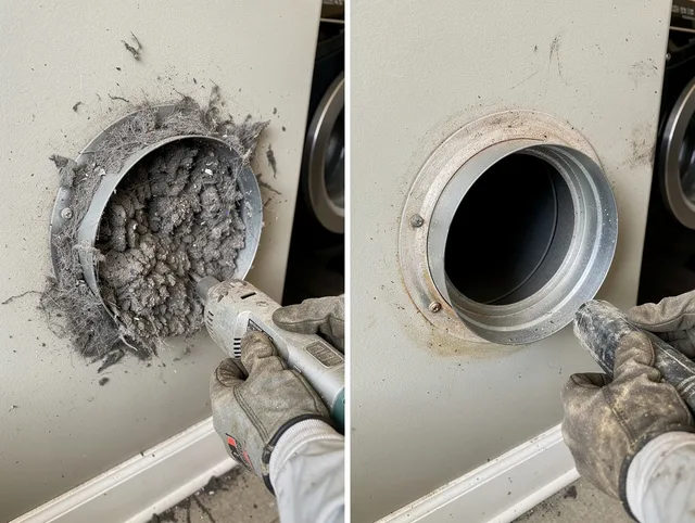 Professional clogged vent cleaning by Bloomfield Dryer Vent Cleaning in Bloomfield