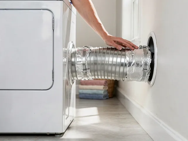Professional dryer vent hose installation by Bloomfield Dryer Vent Cleaning in Bloomfield